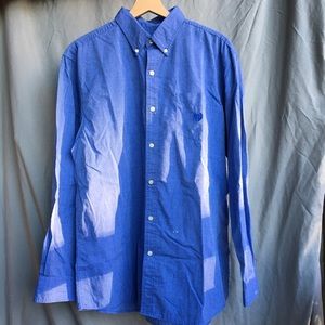 CHAPS Long Sleeve Button Down Shirt Large Blue